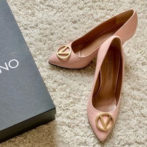 Orginal Valentino Leather Pink Stiletto - New